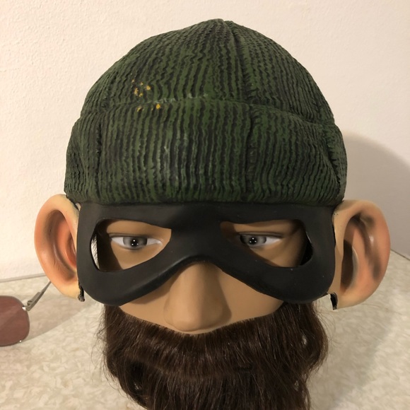 Halloween Costume Burglar Disguise Rubber Mask Adult 2001 Robber Heist - Picture 1 of 7